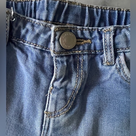 ZARA baby Denim Shorts with Frayed Edges and Lace Trim - Size 9-12 Months - Picture 10 of 10